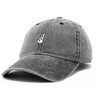 Dalix Peace Sign Embroidered V Cotton Dad Hat Baseball Cap Adjustable Mens - 4 of 4