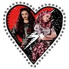 Women's Descendants: The Rise of Red Bridget and Daughter Photo Heart T-Shirt - image 2 of 4