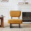 Set of 2 Modern Upholstered Lounge Chairs,Minimalist Accent Chair with Solid Wood Base,Modern Lounge Chair for Living Room Office-Koiai - 3 of 4
