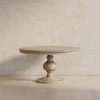 Maven Lane Zola Traditional Round Wooden Dining Table in Antiqued White Finish - 2 of 4