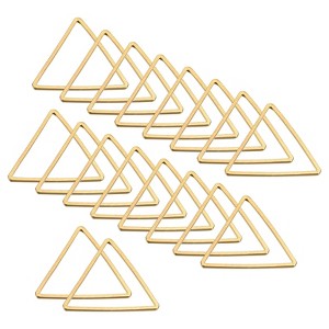 Unique Bargains Jewelry Handmade Triangle Earrings Beading Hoop 30 Pcs - 1 of 4