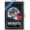Trends International NFL New England Patriots - Neon Helmet 23 Framed Wall Poster Prints - 3 of 4