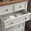 CAVINAS Modern 6 Drawers Dresser Chest of Drawers Farmhouse Closet Organizers and Storage for Bedroom, Living Room - 4 of 4