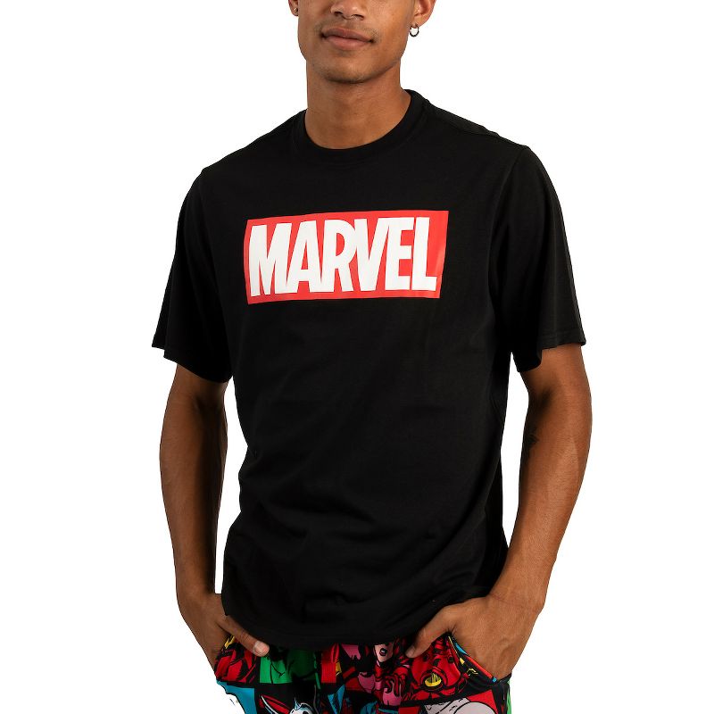 Men's Adult Marvel Comics Avengers Sleepwear Pajama Set - Heroic Comfort for Superfans, 2 of 6