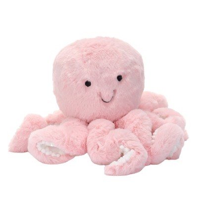 Lambs & Ivy Sea Dreams Pink Plush Octopus Stuffed Animal Toy - Bubbles ...