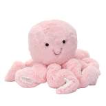 Lambs & Ivy Sea Dreams Pink Plush Octopus Stuffed Animal Toy - Bubbles
