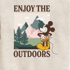 Boys' - Disney - Enjoy The Outdoors Mickey Graphic Long Sleeve Fleece Sweatshirt - 2 of 4