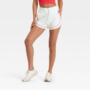 Women's French Terry Piped Shorts - JoyLab™ - 1 of 3