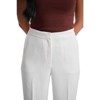 Lafidi Women’s High-Rise Straight Leg Pants – Elastic Waistband Work Trousers with Slash Pockets, Tailored Look - 2 of 4