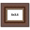 PosterPalooza | Photo Size Traditional Brown Picture Frame - UV Acrylic, Foam Board Backing, Hanging Hardware - 2 of 4