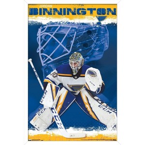 Trends International NHL St. Louis Blues - Jordan Binnington 19 Framed Wall Poster Prints - 1 of 4