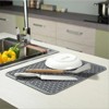 Dish Drying Mat Flexible Silicone Rubber Mat Heat Resistant Silicone Trivet Counter Top Mat Dish Draining Mat Sink Mat Place Mat Kitchen Sink Mat - 2 of 4