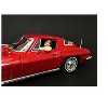 Hitchhiker 2 piece Figurine Set (Green Shirt) for 1/24 Scale Models by American Diorama - 3 of 4