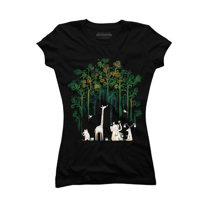 Junior's Design By Humans Repaint the forest By radiomode T-Shirt