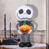 Gemmy Stylized Jack Skellington Halloween Greeter with Jack O' Lantern , Multi - 2 of 4