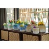 Gulches Striped Ceramic Planters: Modern Indoor/Outdoor Set,2-Pack - 4 of 4