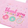 Blue Panda 24 Pack Donut Goodie Bags - Pink Donut Theme Party Favor Totes for Girl's Birthday, Baby Shower (6.5 x 7 x 2 In) - 4 of 4