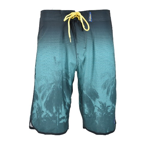 Banana Boat Upf50+ Men's Boardshort Quick Dry Palm Tree Print | Teal ...