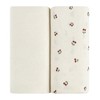 Aurora Fitted Sheet Set - 2 pk - 100% Jersey Knit Cotton - Cherry Printed - 3 of 3