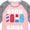 Girls' - Instant Message - Americana Shirt Tail Raglan Graphic T-shirt - 2 of 4