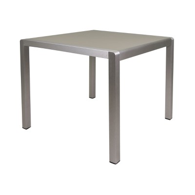 NicBex 35Inch Square Dining Table,Modern Kitchen Table with Aluminium Frame