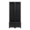 Freestanding Hall Tree Set of 2,3-IN-1 Entryway Coat Rack With Bench And Storage Drawers,Hall Tree For Hallway,Living Room-Cuddlewood - 3 of 4