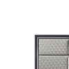 38" Nicola Decorative Storage Drawer Silver Synthetic Leather and Black Finish - Acme Furniture - 2 of 4