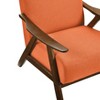 NicBex Polyester Accent Chair,Upholstered Living Room Chairs with High Backrest and Walnut Legs,Modern Armchair,Accent Chairs for Living Room - 3 of 4