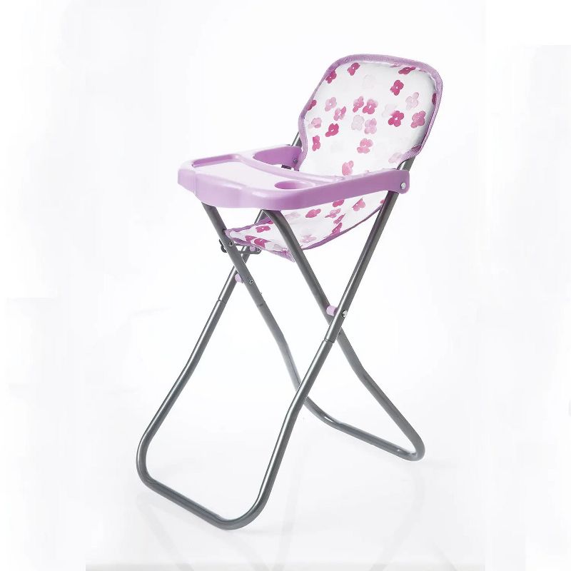 Manhattan Toy Baby Stella Blissful Blooms High Chair First Baby Doll Play Set for 15" Dolls, 5 of 9