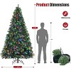 Pre-lit Artificial Christmas Tree with LED Lights, Sturdy Metal Stand, Christmas Tree for  Indoor  and Outdoor Use - 2 of 4