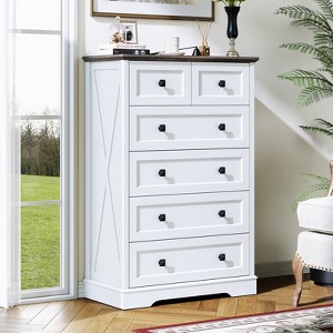 Farmhouse Wood Dresser for Bedroom - 1 of 4