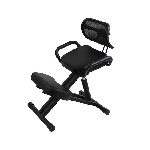 Ergonomic Kneeling Chair Posture Improvement Kneeling Stool Office Chair w/ Back 