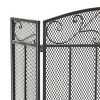 3-Panel Steel Modern Mesh Fireplace Screen Decor Cover Child Baby Pets Safty Fire Folded Doors-Christopher Knight Home - 3 of 4
