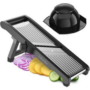 MuellerLiving Mandoline Slicer for Kitchen, Stainless Steel, Slice or Julienne, Vegetable Chopper, Fruit Slicer - 1 of 4