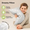 KeaBabies Toddler Pillow - Soft Organic Cotton Kids Pillows for Sleeping - Travel Pillow for Kids Age 2-5 - 4 of 4