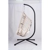 CAVINAS Egg Hanging Swing Chair with Stand,High Quality Foldable Patio Swing,Hammock Swing Chair for Living Room&Balcony,350LBS Capacity - 2 of 4