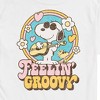 Men's - Peanuts - Feelin Groovy Snoopy And Woodstock Short Sleeve Graphic T-Shirt - 2 of 4