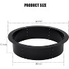 Fire Pit Ring 42x42x10 Inch Heavy Duty Round Solid Steel Fire Ring For Outdoor - 2 of 4