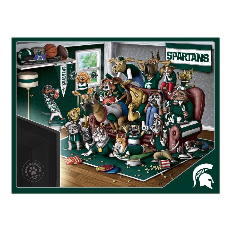 NCAA Michigan State Spartans Purebred Fans &#39;A Real Nailbiter&#39; Puzzle - 500pc, 3 of 4