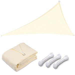 LAGarden 20FT 97% UV Block Triangle Sun Shade Sail - 1 of 3