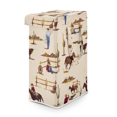 Sweet Jojo Designs Boy Foldable Laundry Hamper With Handles Wild West ...