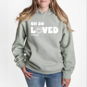 Simply Sage Market S.W.Smiley Oh So Loved Hoodie - 2XL - Sage - 1 of 3