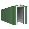 vidaXL Garden Shed Green Galvanized Steel Large Garden Shed - 3 of 4