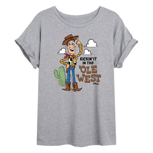 Women's - Disney - Kicking It In The Ole West Oversized Graphic T-Shirt - image 1 of 4