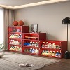 VYNXARIA red shoe box three layers with glass doors - 4 of 4