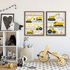 Stupell Industries Construction Zone Trucks & Phrases 2pc Floating Frame Art Set - 2 of 4