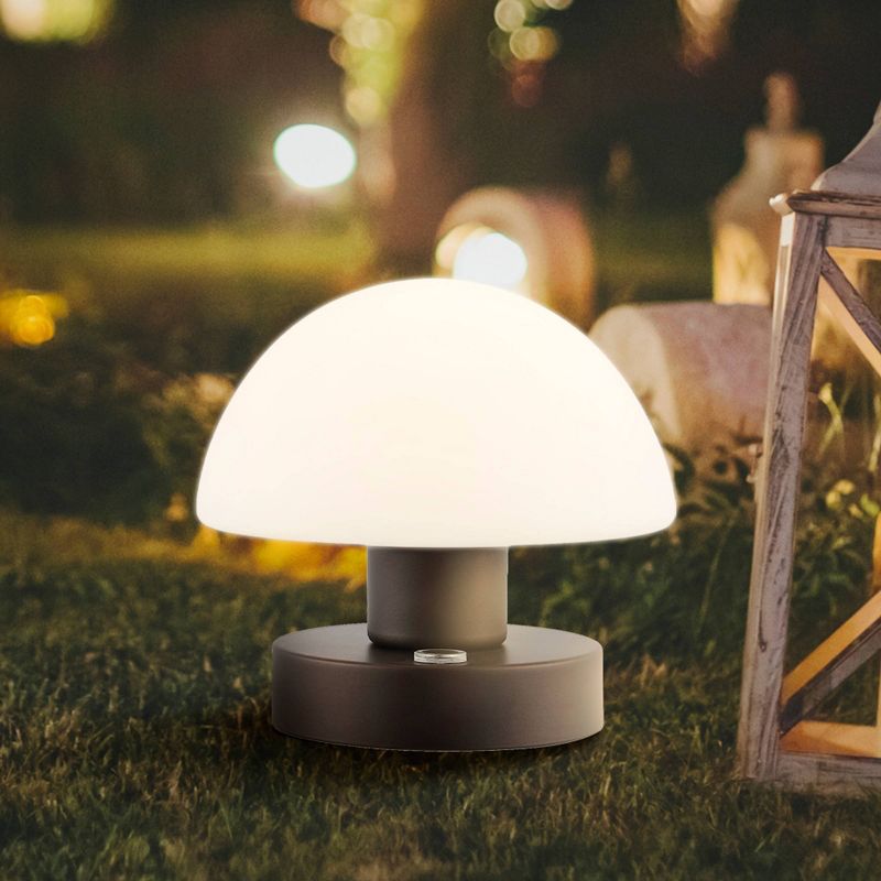 5.75" Zoe Modern Minimalist Iron Rechargeable Integrated LED Table Lamp - JONATHAN Y, 5 of 11
