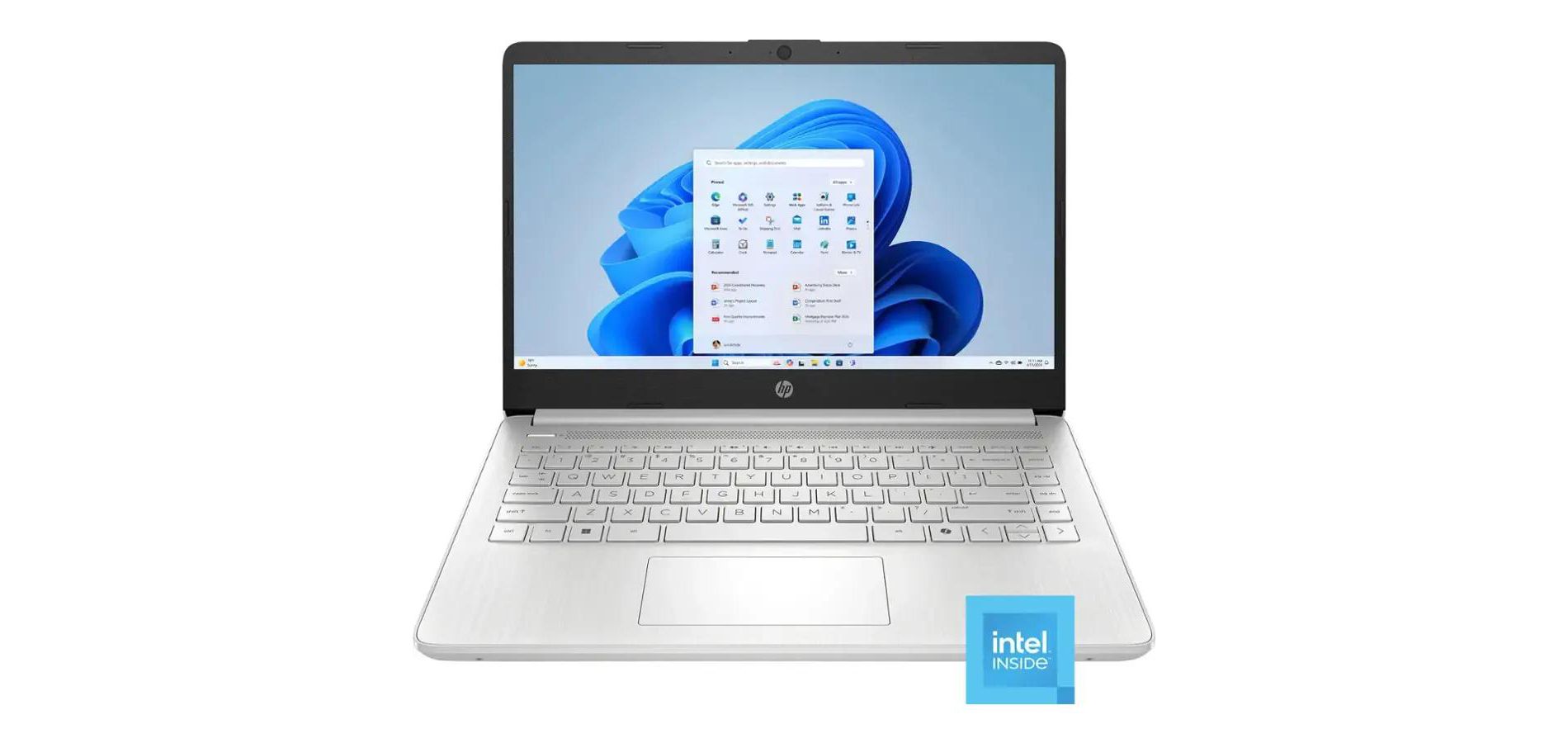 HP 14” HD Laptop, Intel Processor N150, 4GB RAM, 128GB UFS, Windows 11 Home in S Mode, Natural Silver