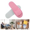 Unique Bargains Open-Toe Linen Slippers Disposable Slippers 1 Pair - 4 of 4
