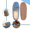 Alpine Swiss Sabine Womens Genuine Suede Shearling Slip On Moccasin Slippers - 4 of 4